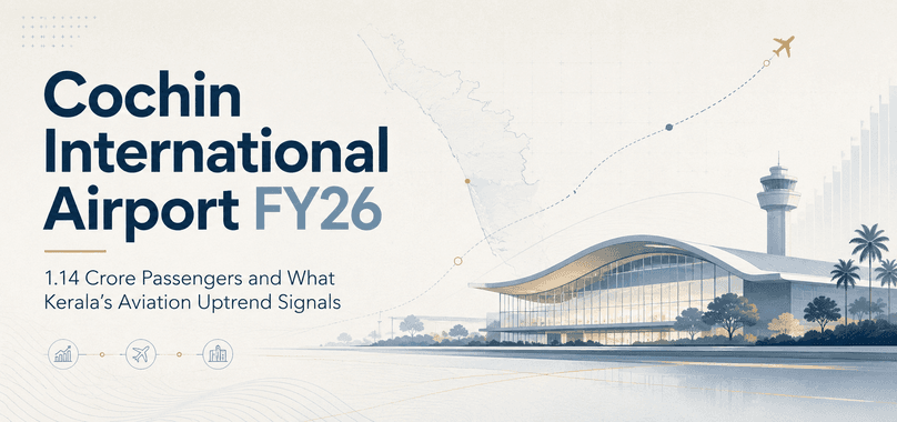 Cochin International Airport FY26: 1.14 Crore Passengers and What Kerala’s Aviation Uptrend Signals