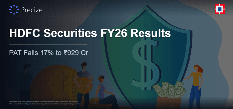 HDFC Securities FY26 Results: PAT Falls 17% to ₹929 Cr
