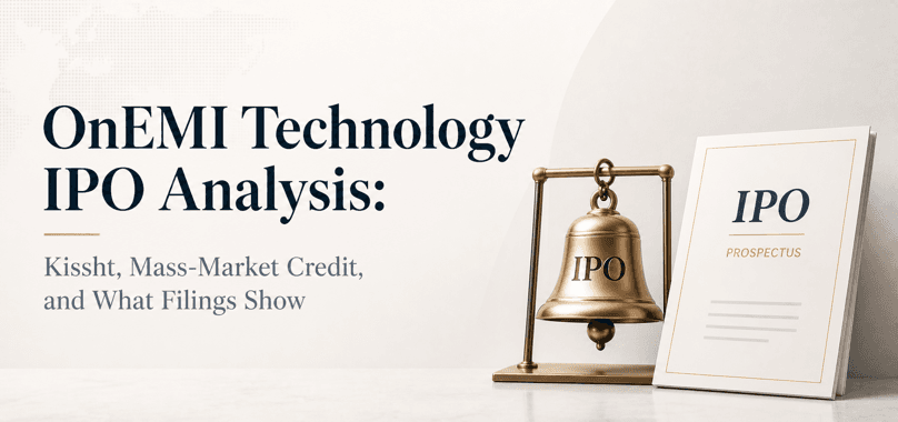 OnEMI Technology IPO Analysis: Kissht, Mass-Market Credit, and What Filings Show